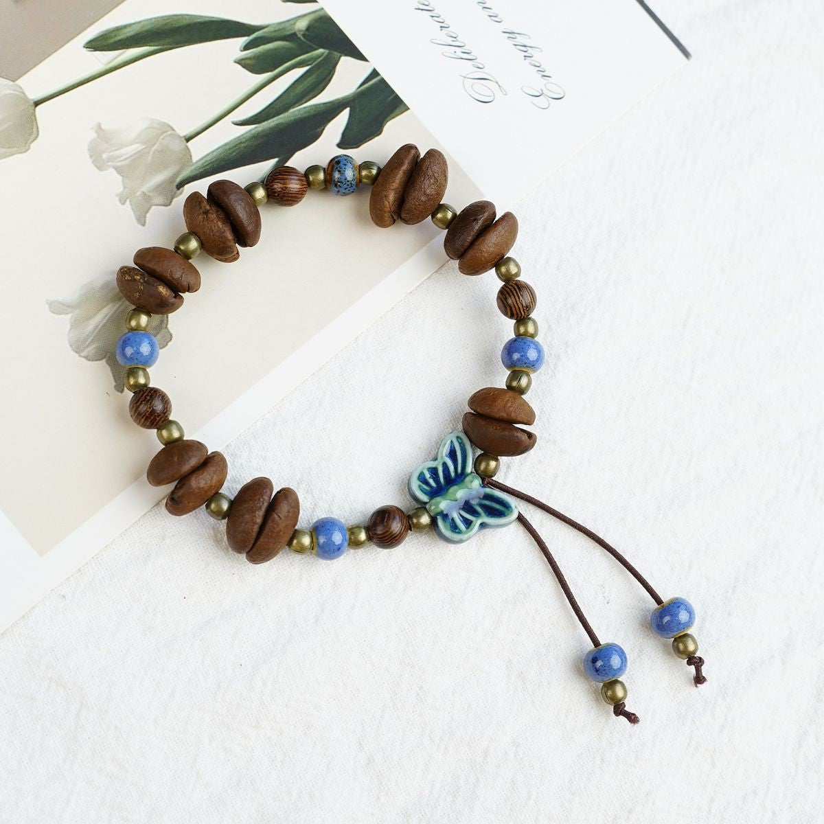 Women's Ceramic Beaded Fresh Antique Ethnic Style Simple For Summer Bracelets