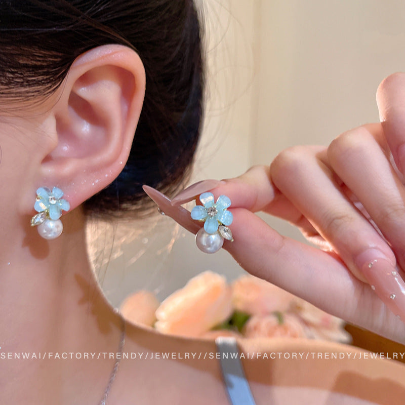 Women's Pearl Light Luxury Temperament High-grade Ear Earrings