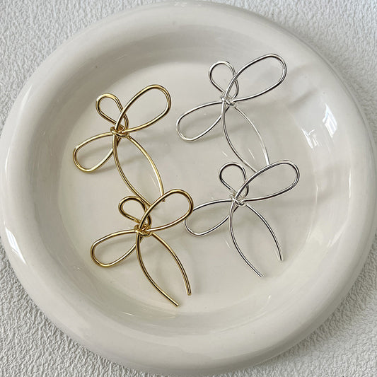 Women's Minimalist Korean Style Simple Graceful Commute Bow Light Luxury Exquisite Rings