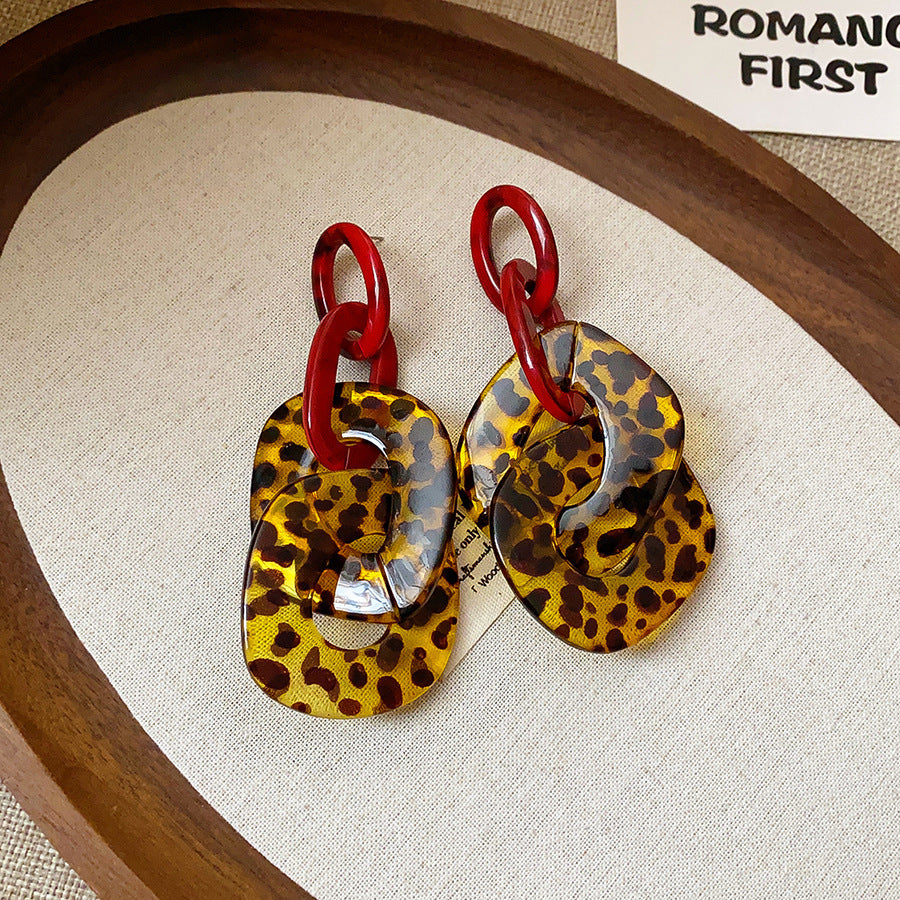 Women's Print Lovely Geometric Trendy Personality Light Luxury Earrings