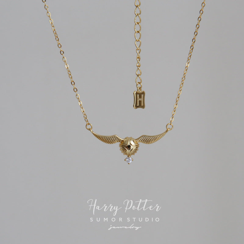 Snitch Female Niche Design Clavicle Chain Exquisite Valentine's Day Necklace