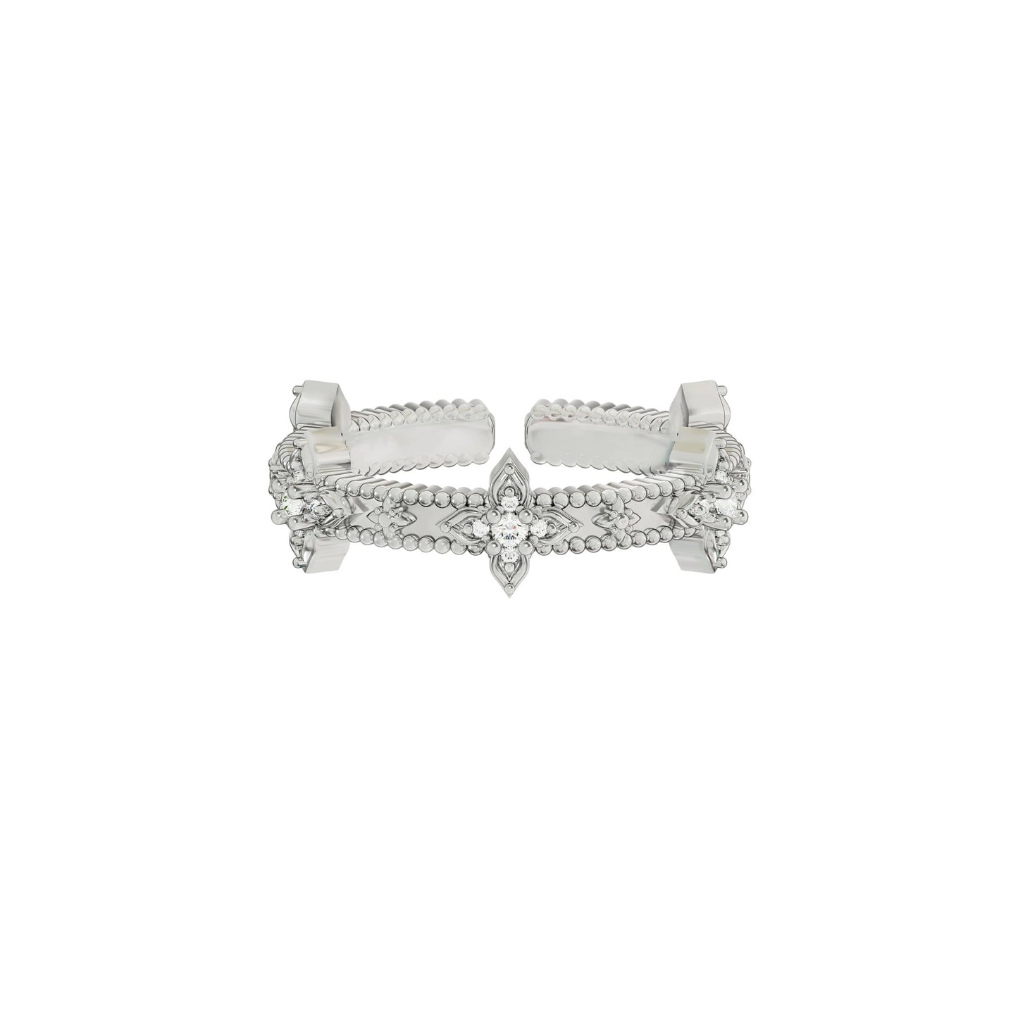 Glorious Youth Series Star Zircon Female Design French Retro Rings