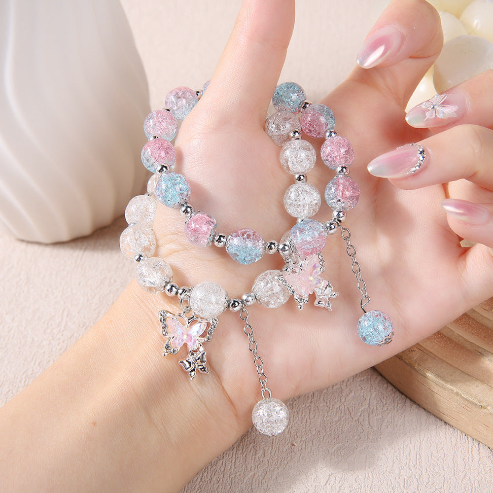 Beaded Design Hot Flower Crystal Trendy Bracelets