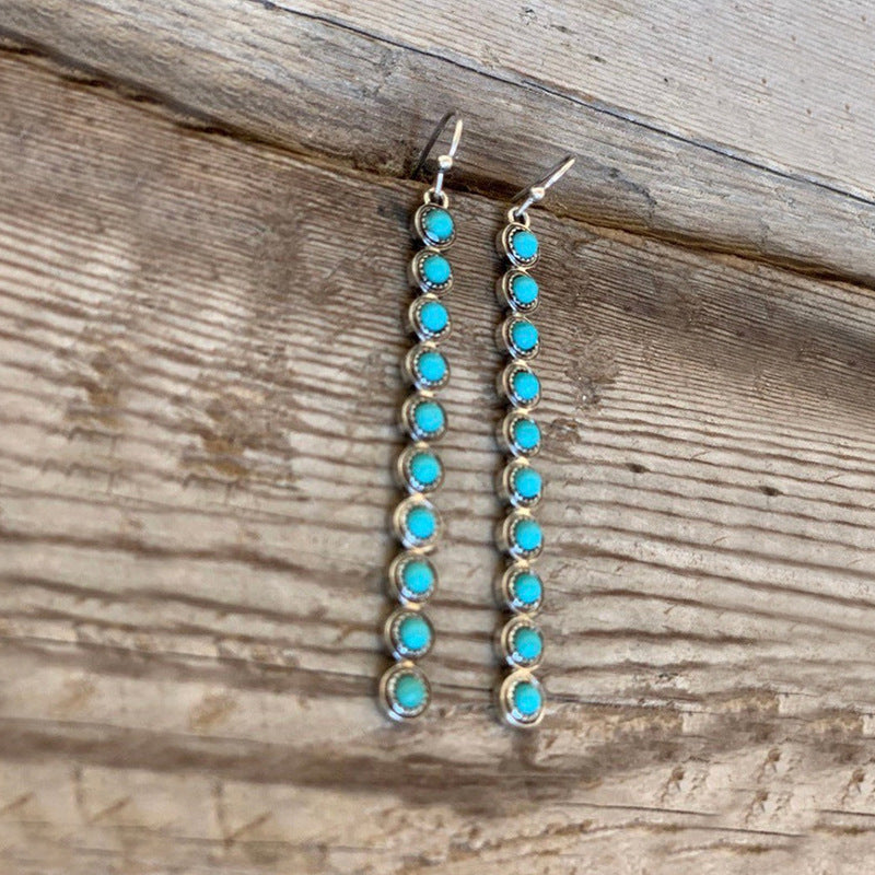 Bohemian Style Simple One-line Alloy Retro Creative Earrings
