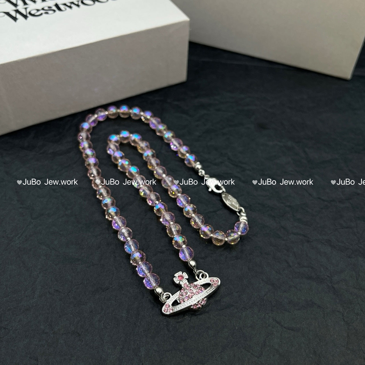 Women's Romantic Queen Mother Planet Three-dimensional Saturn Crystal Sweater Chain Necklaces