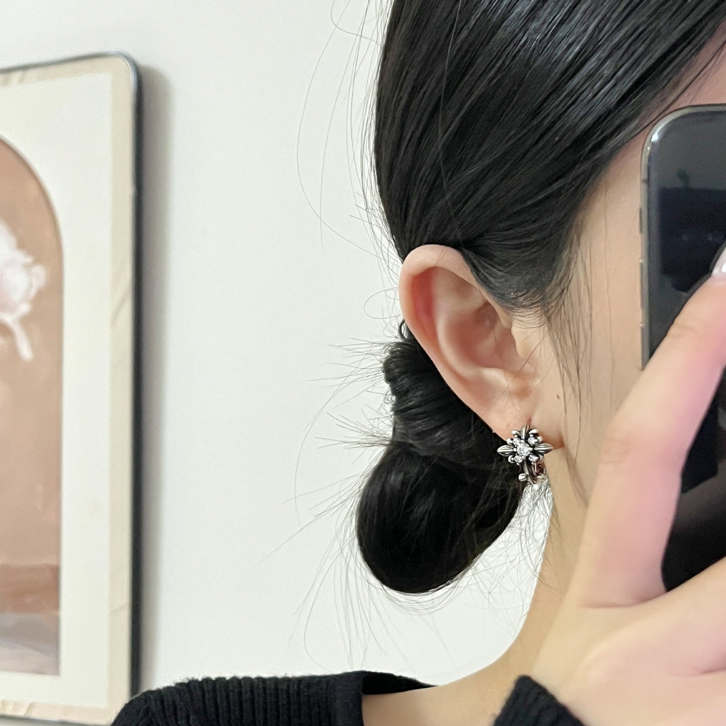 Women's Cross For Retro Aloofness Style Design Earrings