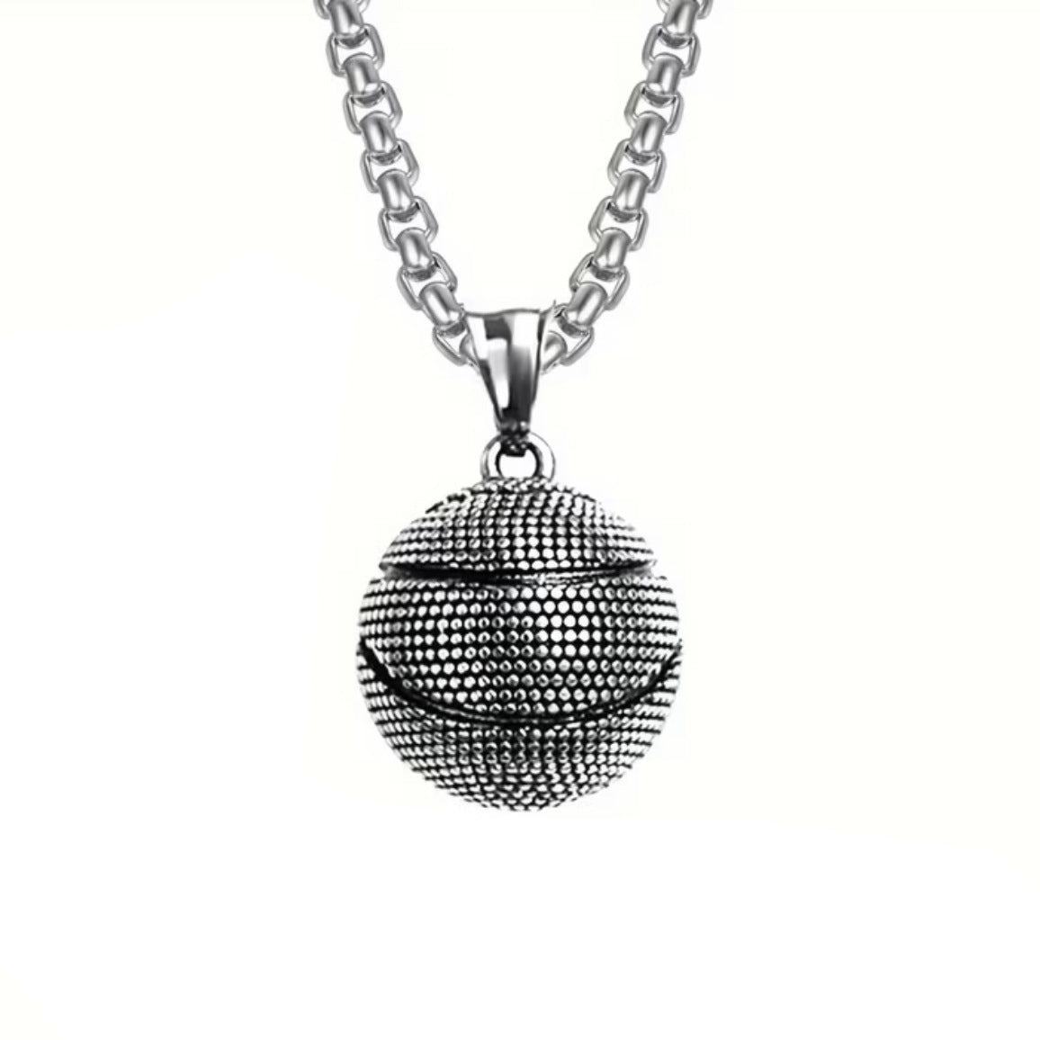 Men's Three-dimensional Basketball Sports Ball Trend Necklaces