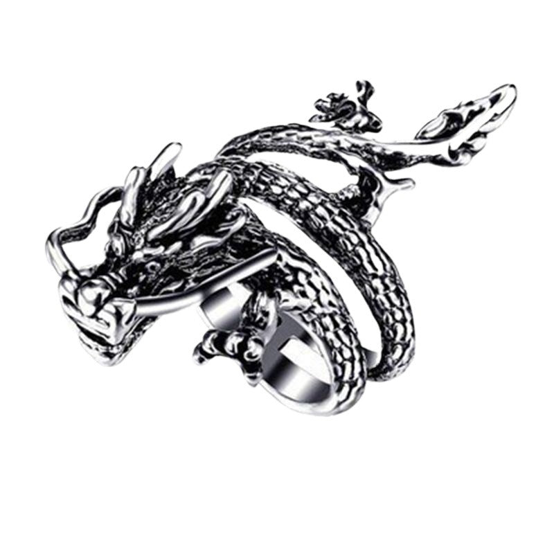 Women's & Men's Domineering Red Eye Faucet Alloy Punk Dragon Ring