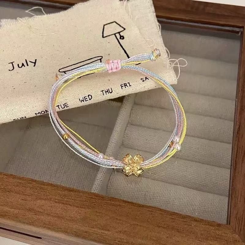 Chinese Style String Twin Multilayer Retro Ethnic Exquisite Beaded Bracelets