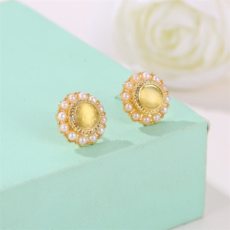 Women's Pearl For French Entry Lux Butterfly Earrings