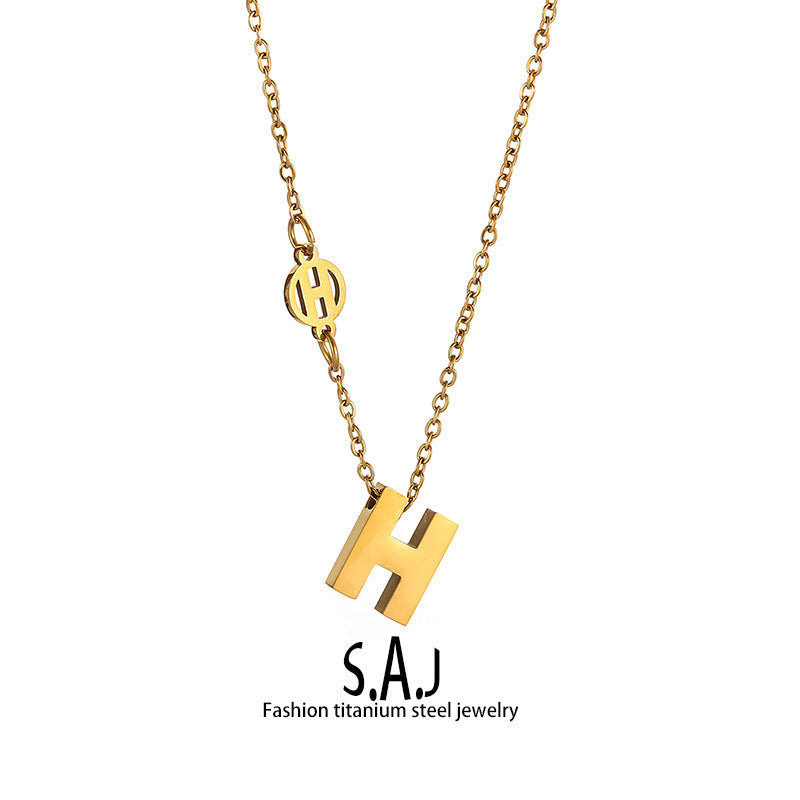 Simple Graceful Fashion Personality Letter Female Clavicle Necklace
