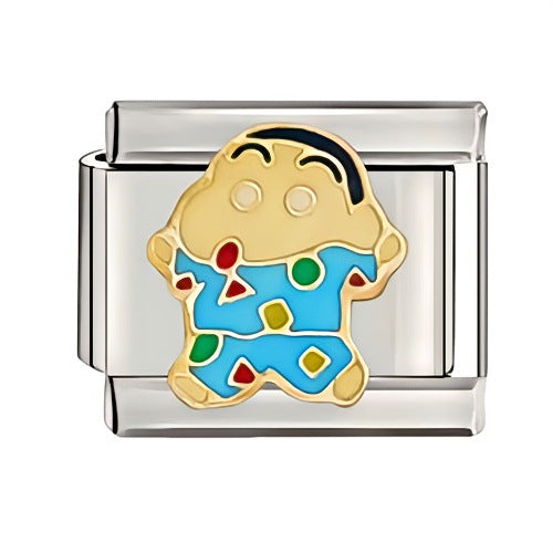 Welding Pattern Oil Dripping Cartoon Italian Bracelets