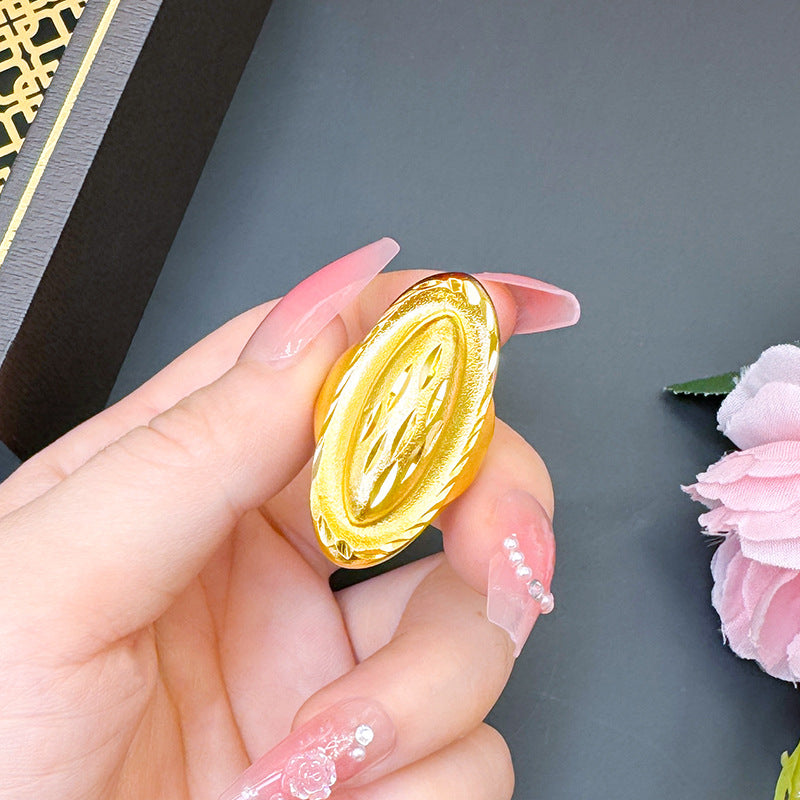 Women's Advanced Design Exaggerated Opening Real Bronze Rings