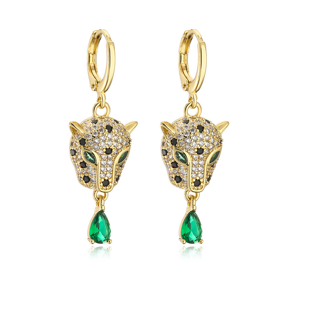 Women's Leopard Special Interest Light Luxury Gold Earrings
