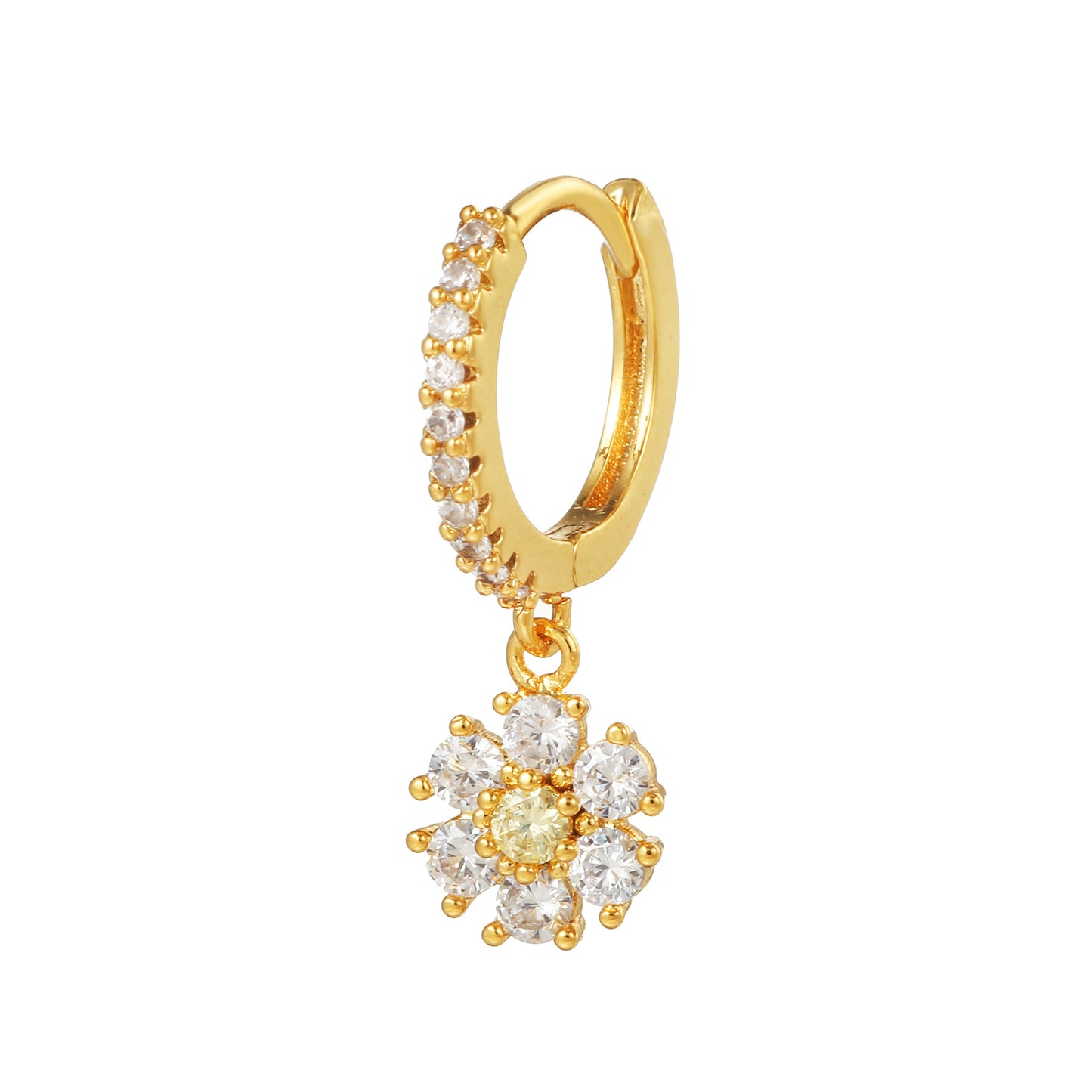 Micro Inlaid Zircon Personalized Love Heart-shaped Design Cold Ear Buckle