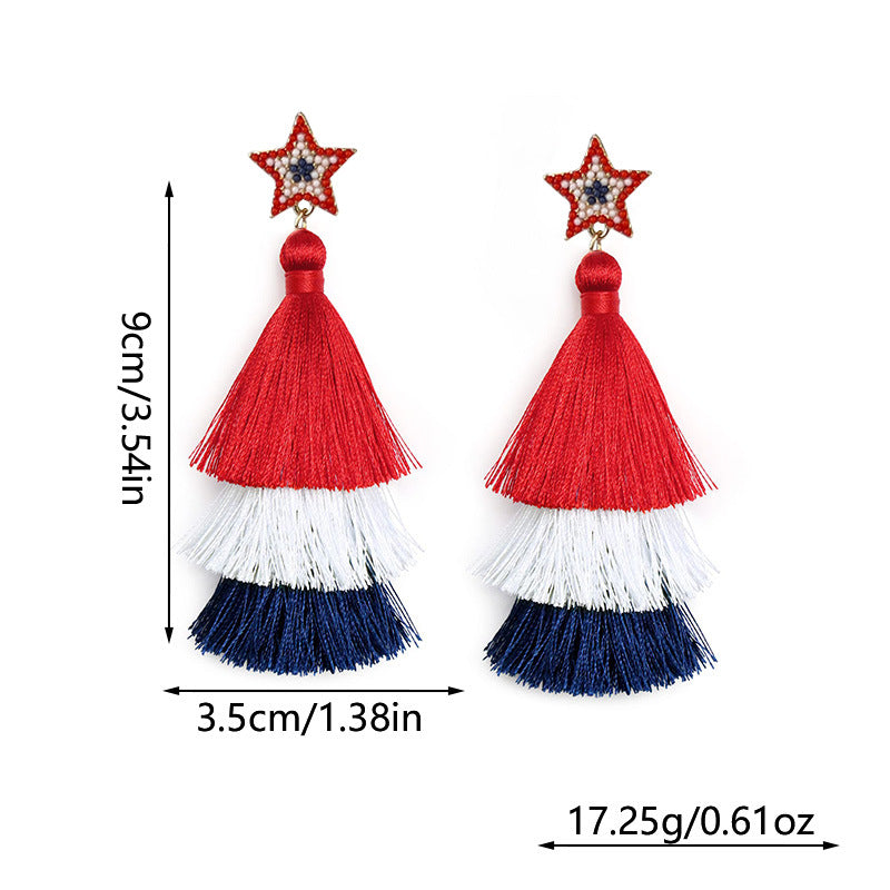 Independence Day Style English Love Bead Rings