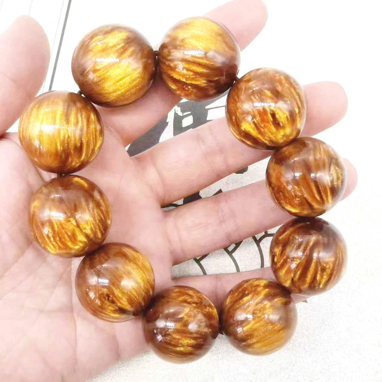 Willow Pagoda Single Circle Prayer Beads National Style Stall Resin Bracelet