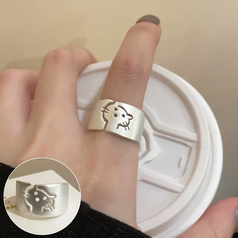 Korean Iti Pony Female Irregular Fashion Graceful Rings