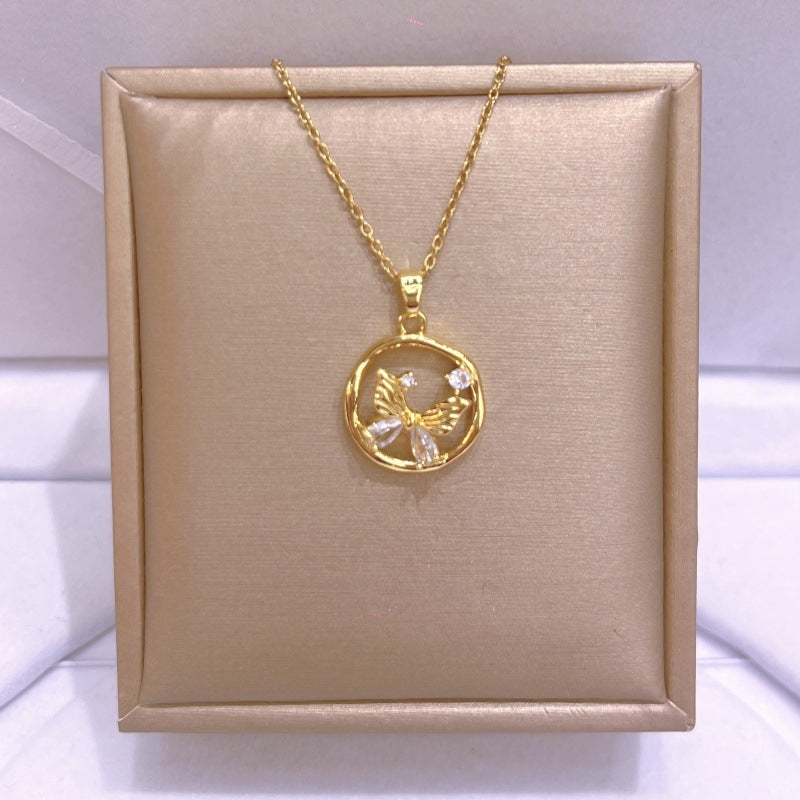 Women's Titanium Steel For Light Luxury Minority Design Necklace