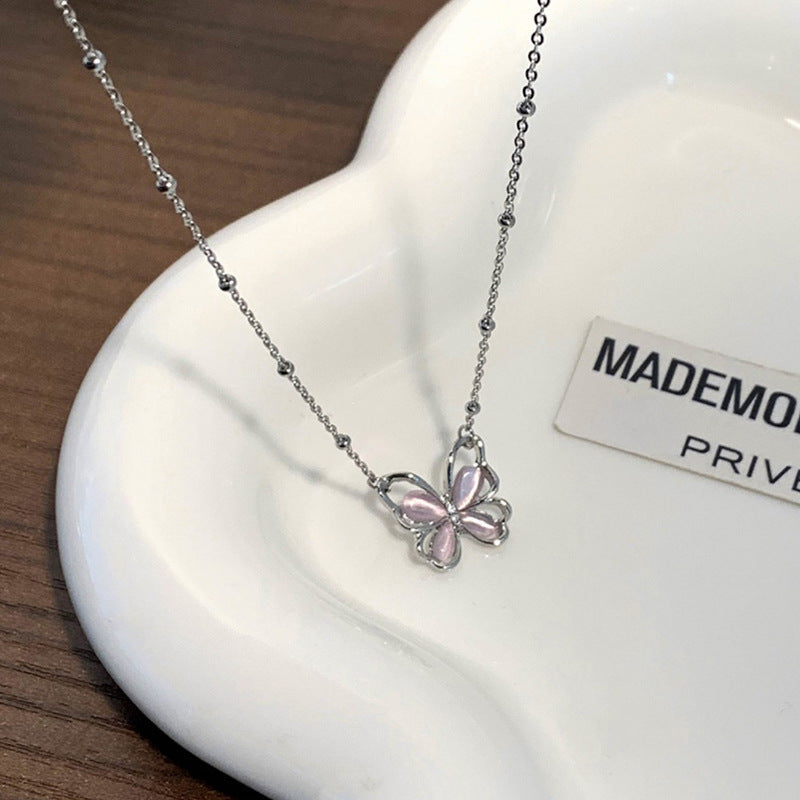 Korean Style Sweet Loving Heart Love Female Necklace