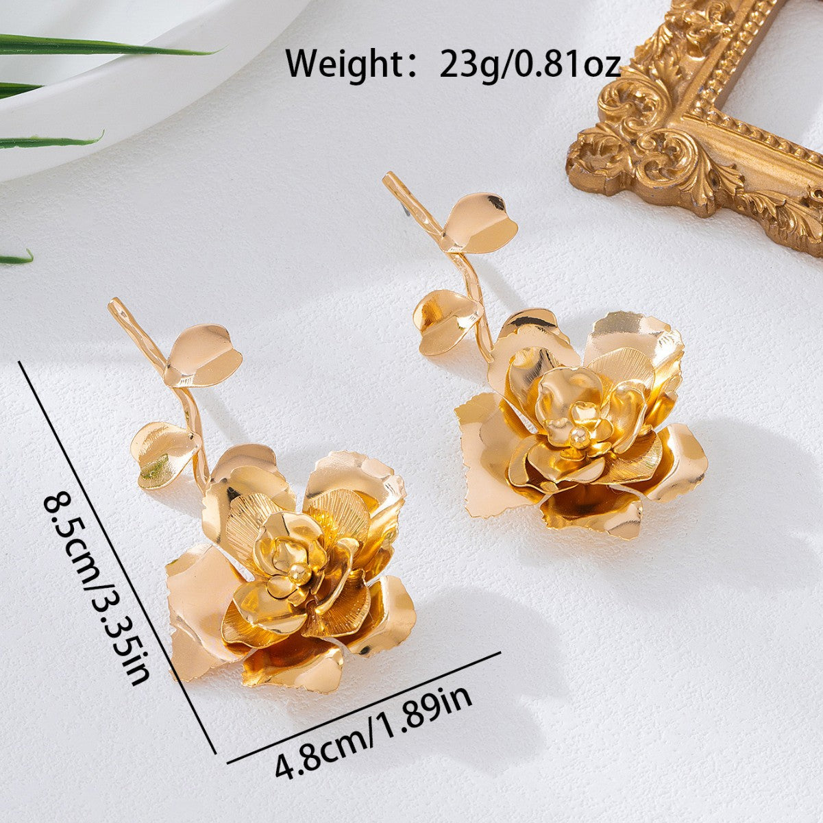 Fashion Premium Tassel Flowers For Banquet Party Earrings