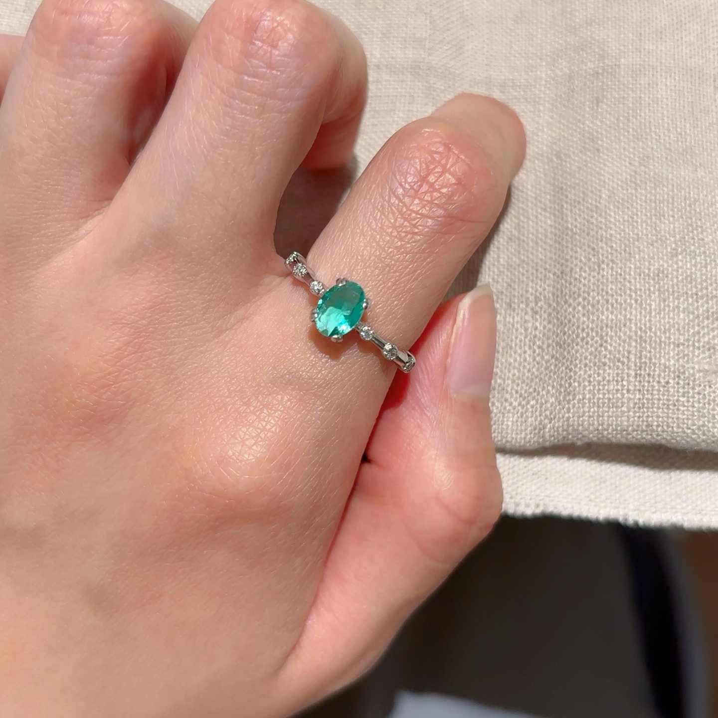 Zircon Simple Female Opening Adjustable Index Finger Light Luxury Rings
