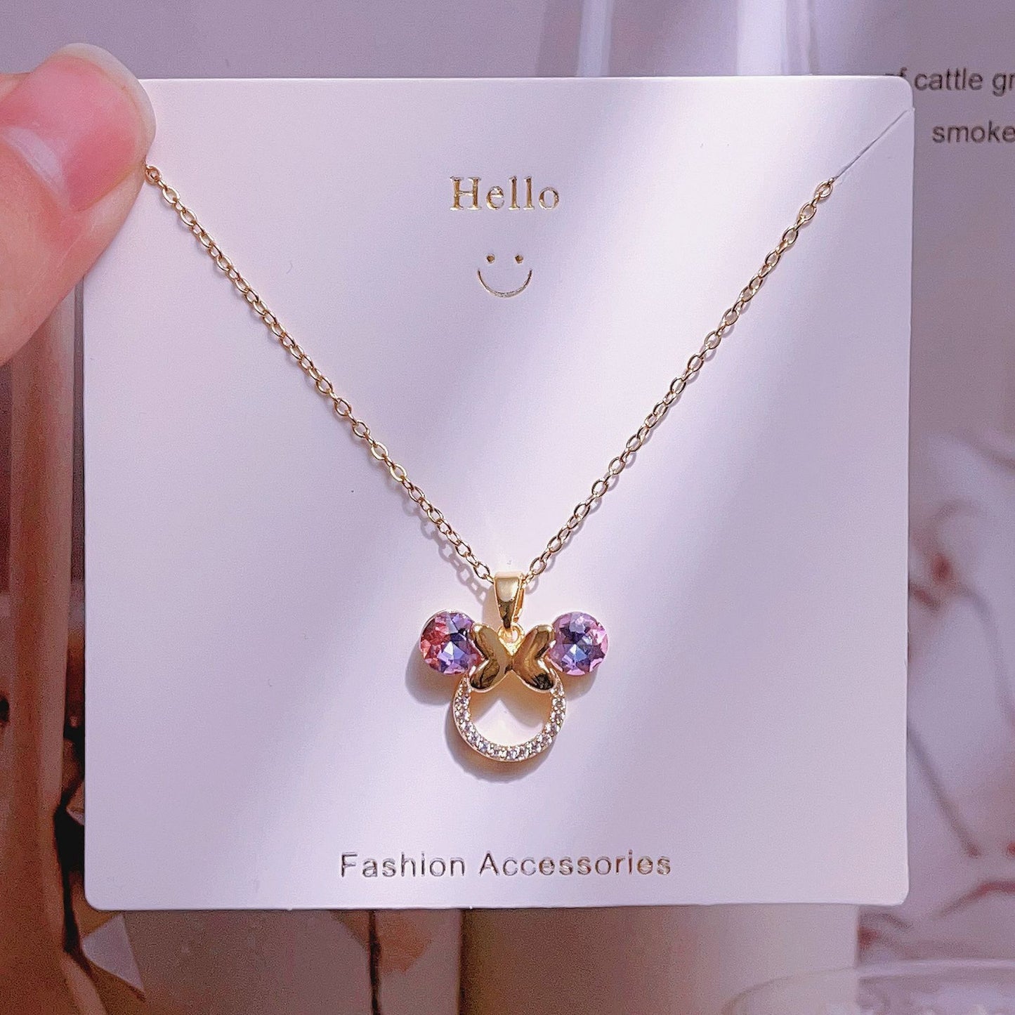 Women's Fashion Simple Love Design Light Luxury Necklace