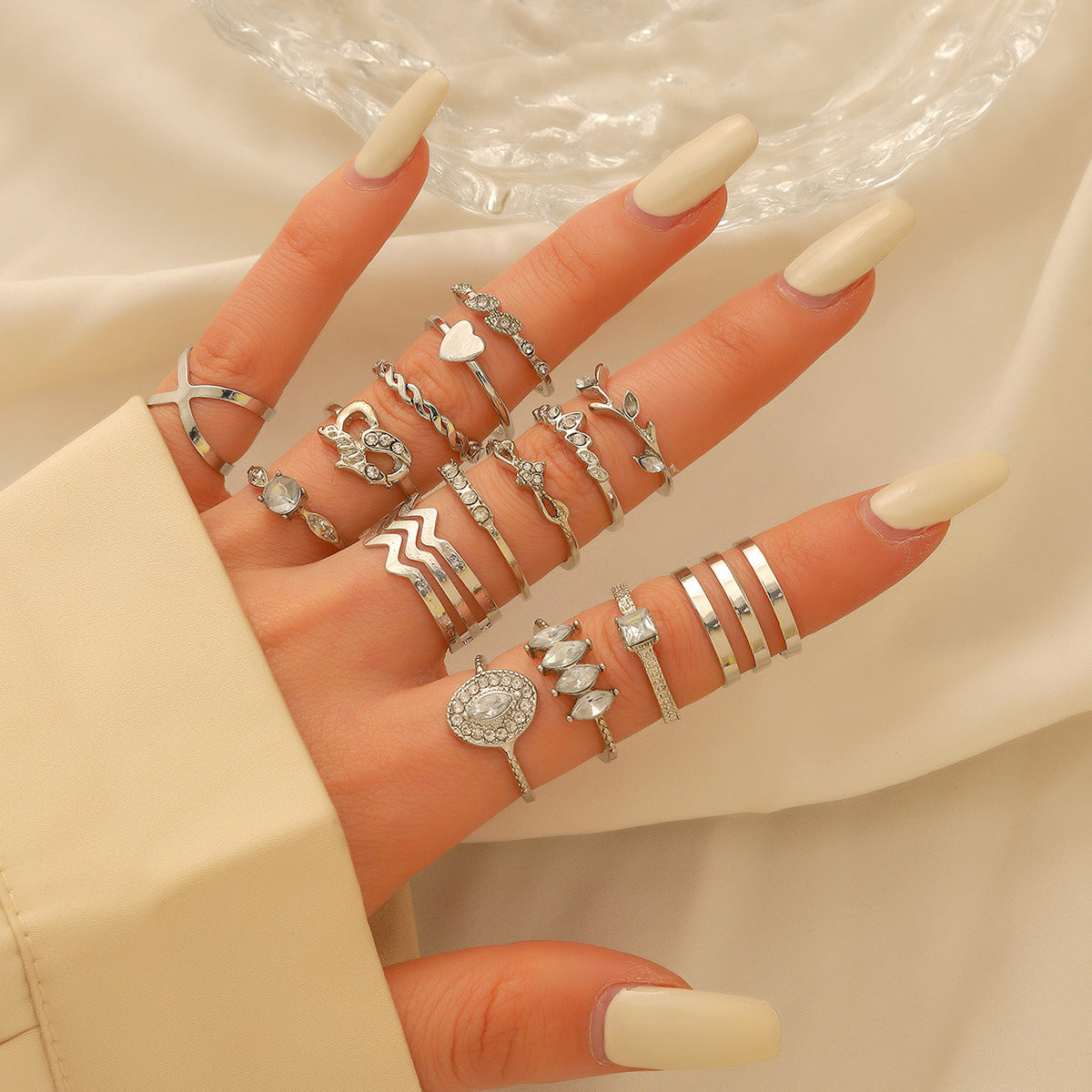Women's Butterfly Open More Than Knuckle Sets Of Ring