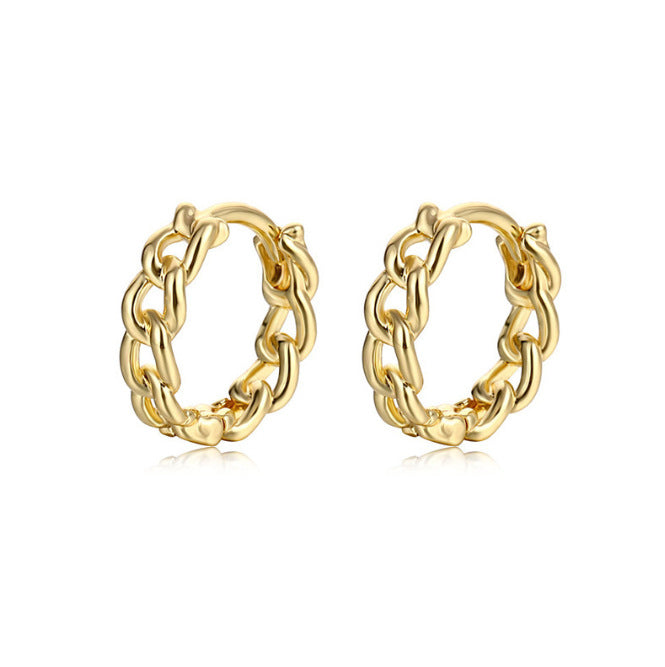 Simple Chain Clip Niche Cold Style Light Luxury High Sense Rings
