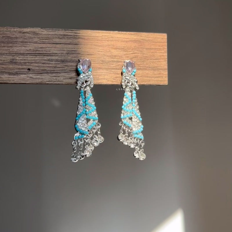 Women's Vintage Spring Butterfly For Fashionable Versatile Design Sense Earrings