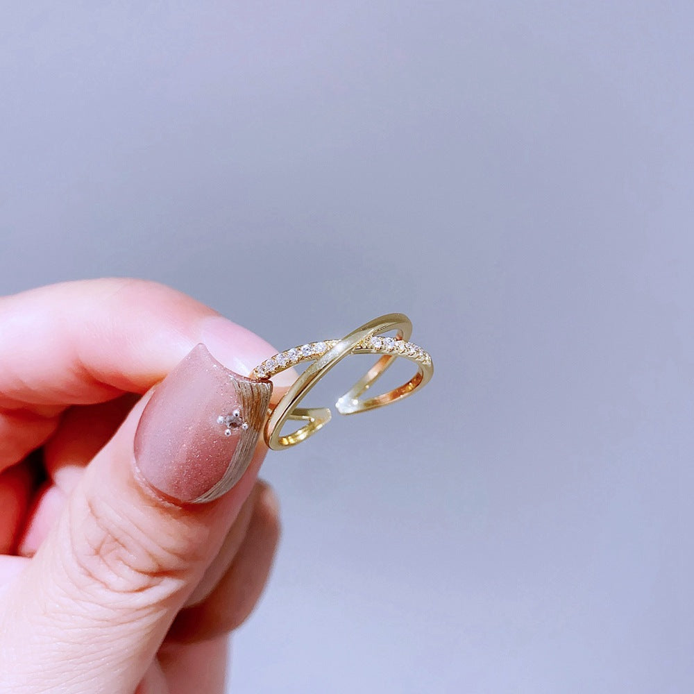 Light Luxury Minority Design Colorful Gemstone Rings