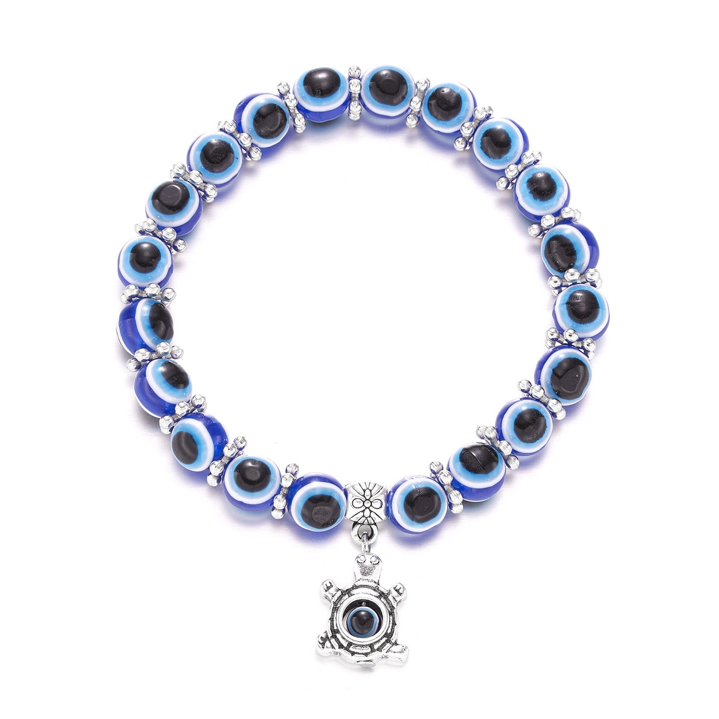 Fashion Creative Palm Eyes Devil's Eye Elastic Beaded Bracelets