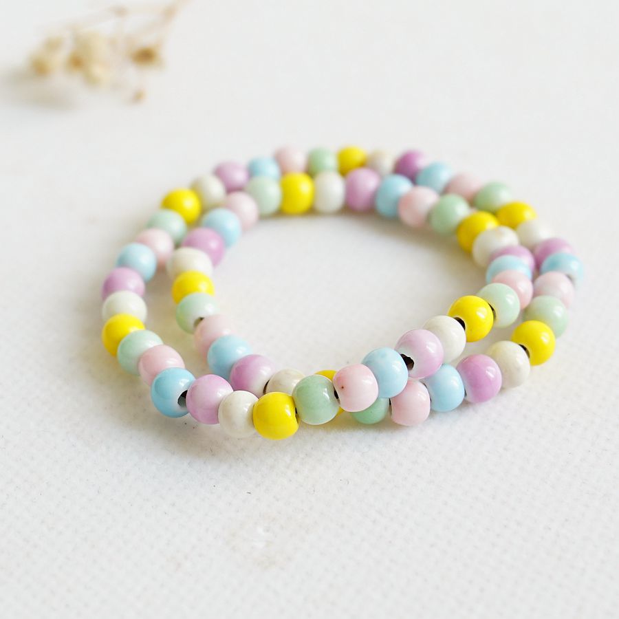 Idyllic Sweet Gradient Color Beaded Hand Bracelets