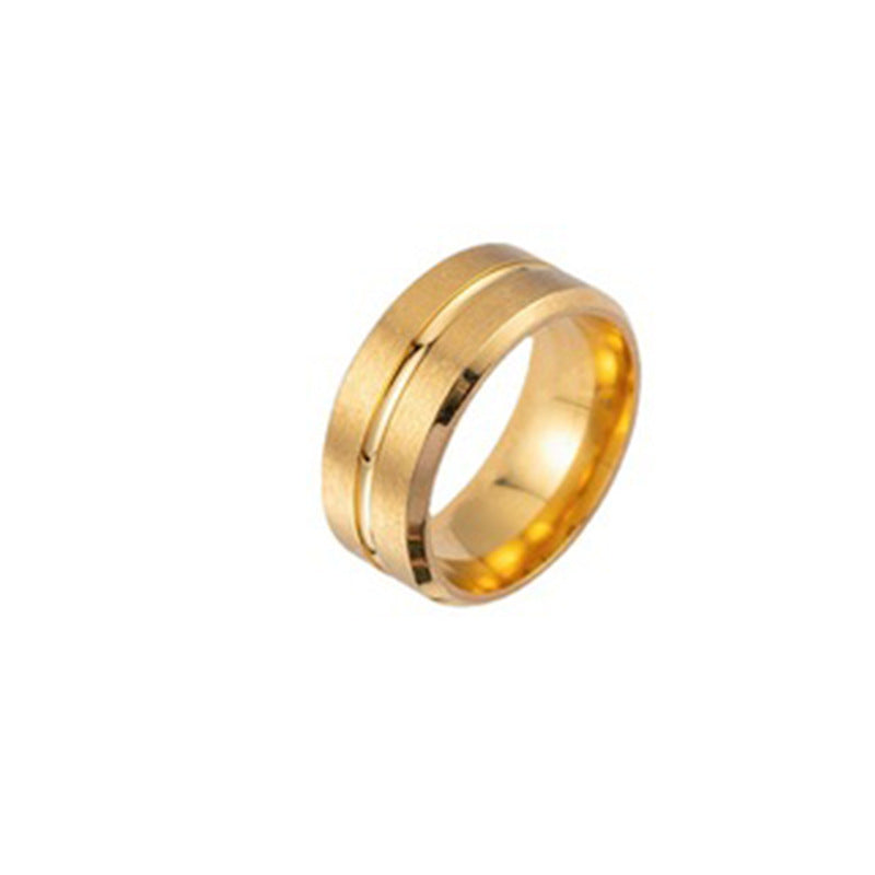 Stainless Steel Minority Simple Advanced Wide Rings