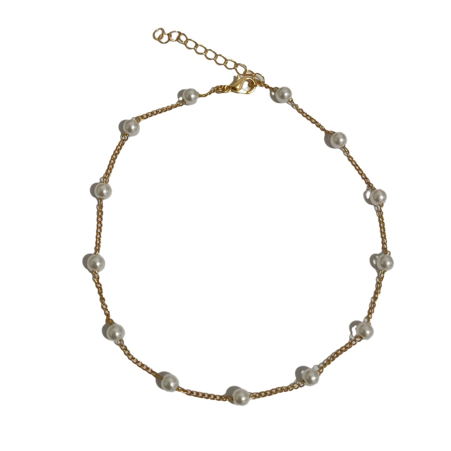 Women's French Vintage Pearl Fashion Short Neck Necklace