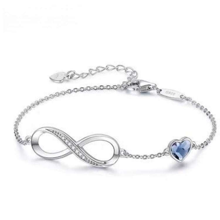 Women's Shiny Symbol Heart-shaped Simple Fashion Unlimited Number Bracelet