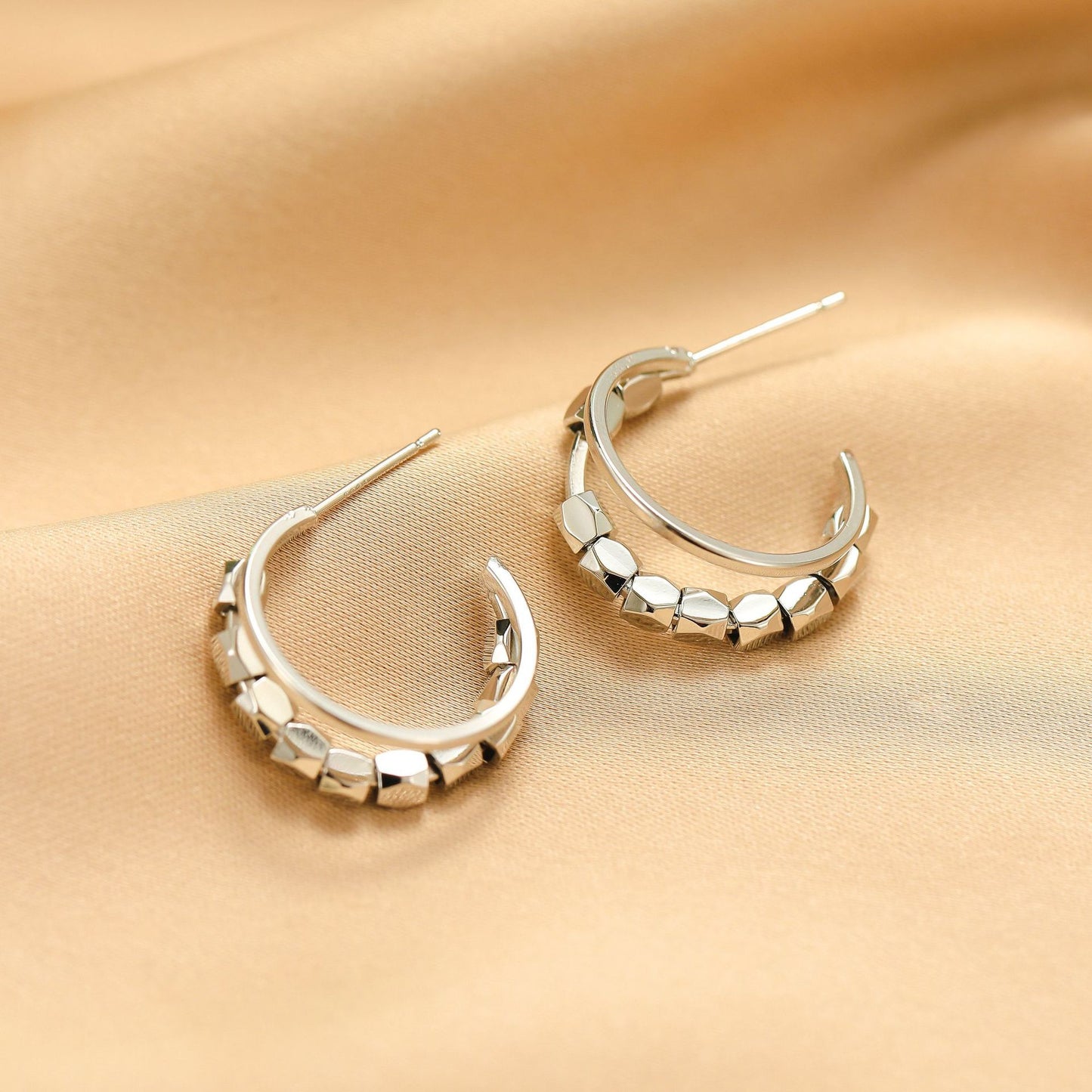 Fashion Chinese Double Layer Type Personalized Earrings