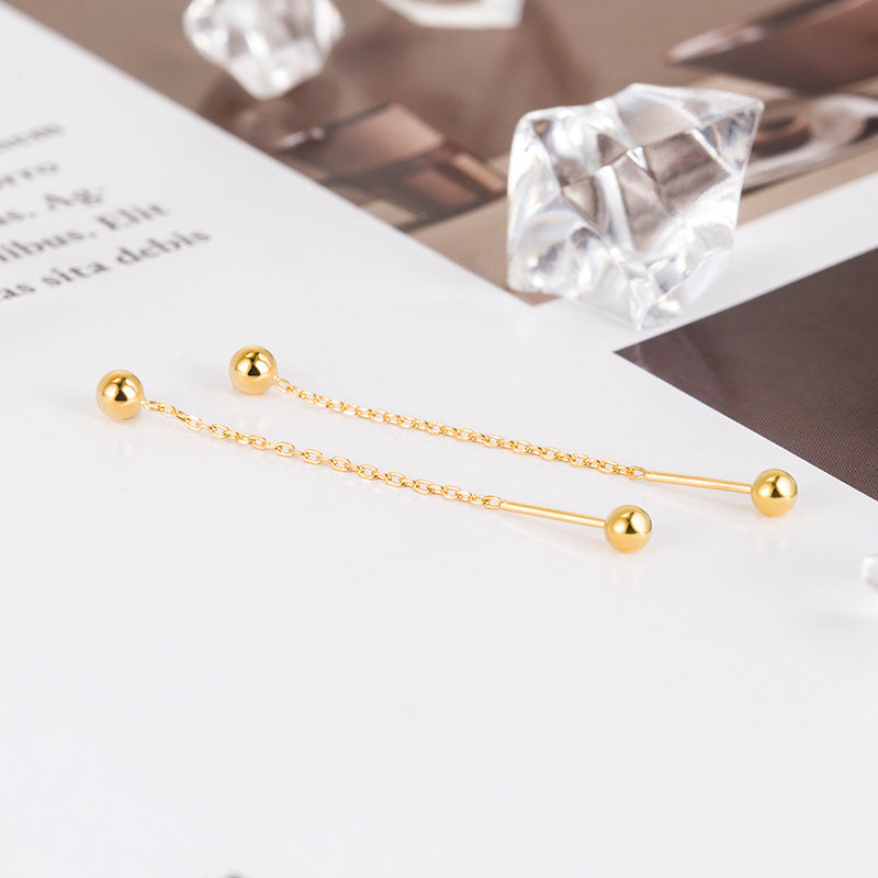 Screw Twist No Need To Take Off Simple Tassel Trendy Earrings