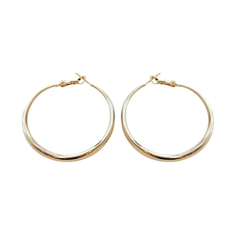 Ear Female Big Hoop Temperament Wild Hipster High Profile Rings