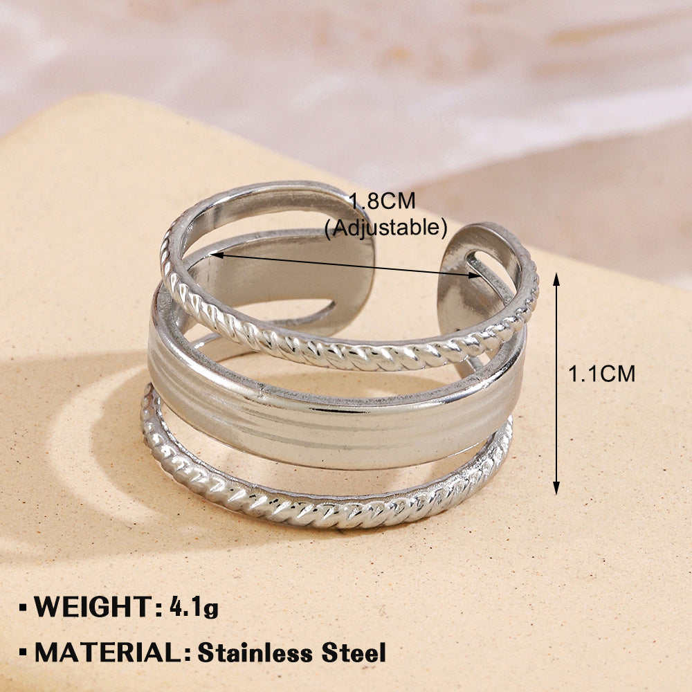 Stainless Steel Leaf Female Personalized Hip Rings