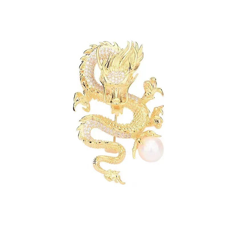 Golden Pearl Corsage Wheat Brooch Female High-grade Brooches