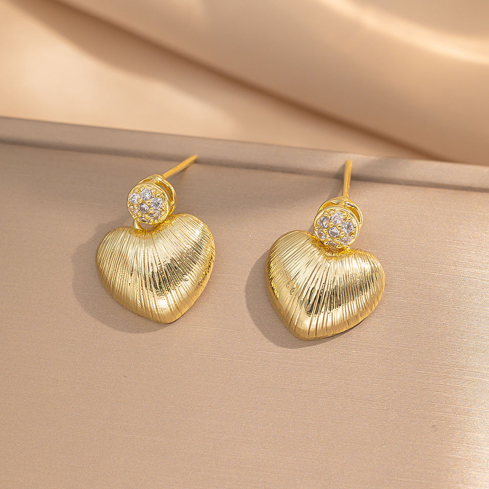 Simple Classic All Match Fashion Zircon Earrings