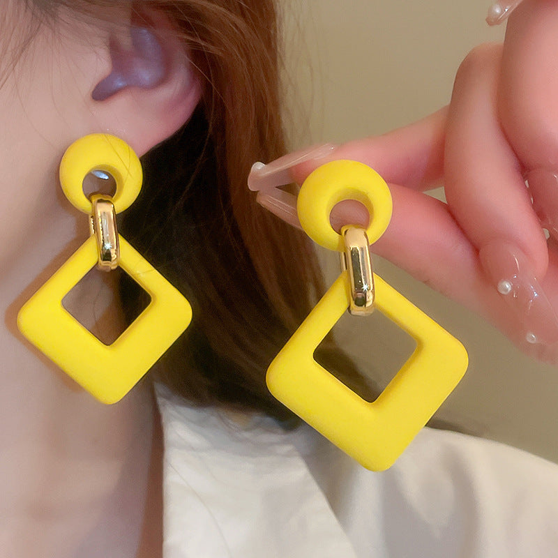 Note Sier Needle Acrylic Stars Summer Earrings