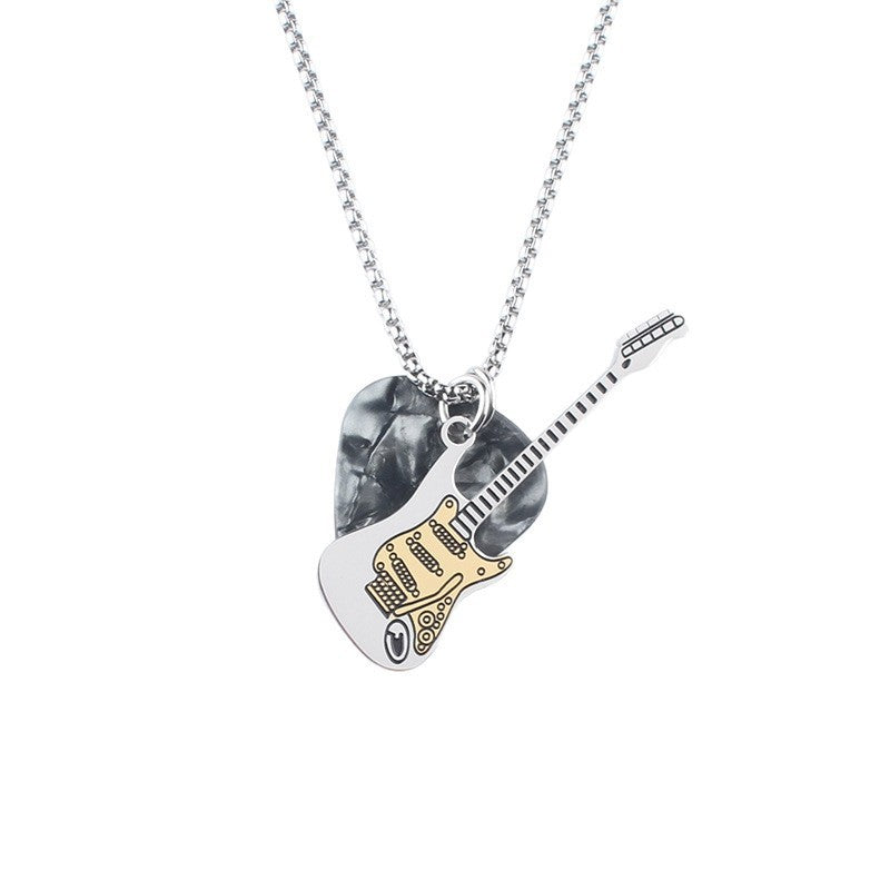 Women's & Men's Personalized Music Guitar Pick Hip Hop Pendants