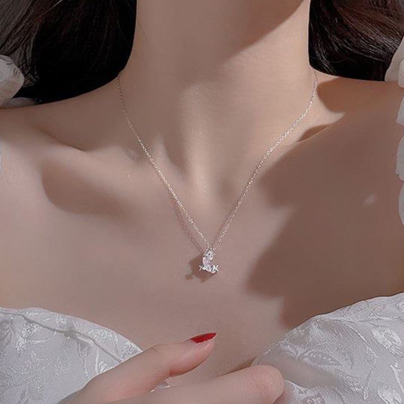 Women's Heart Light Luxury Minority Clavicle Chain Cold Necklace