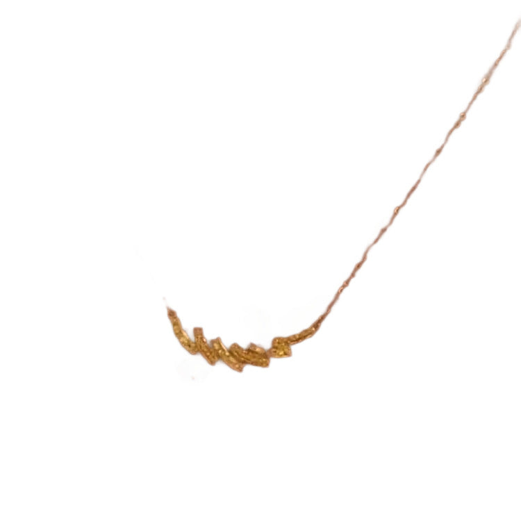 Gold Crushed Ice Flash Exquisite Fashion Necklaces