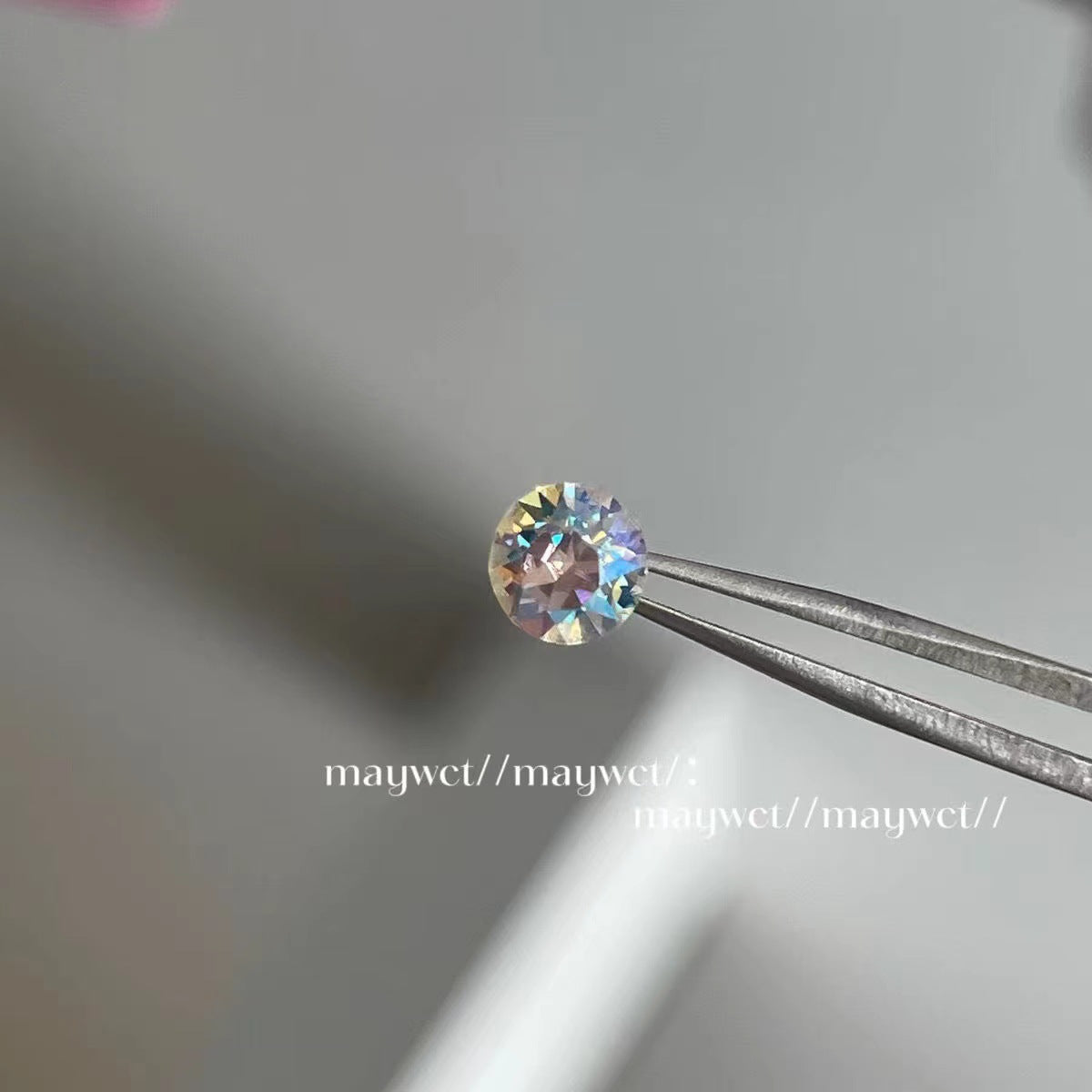 Round Diamond Titanium Steel Screw Ear Stud Earrings