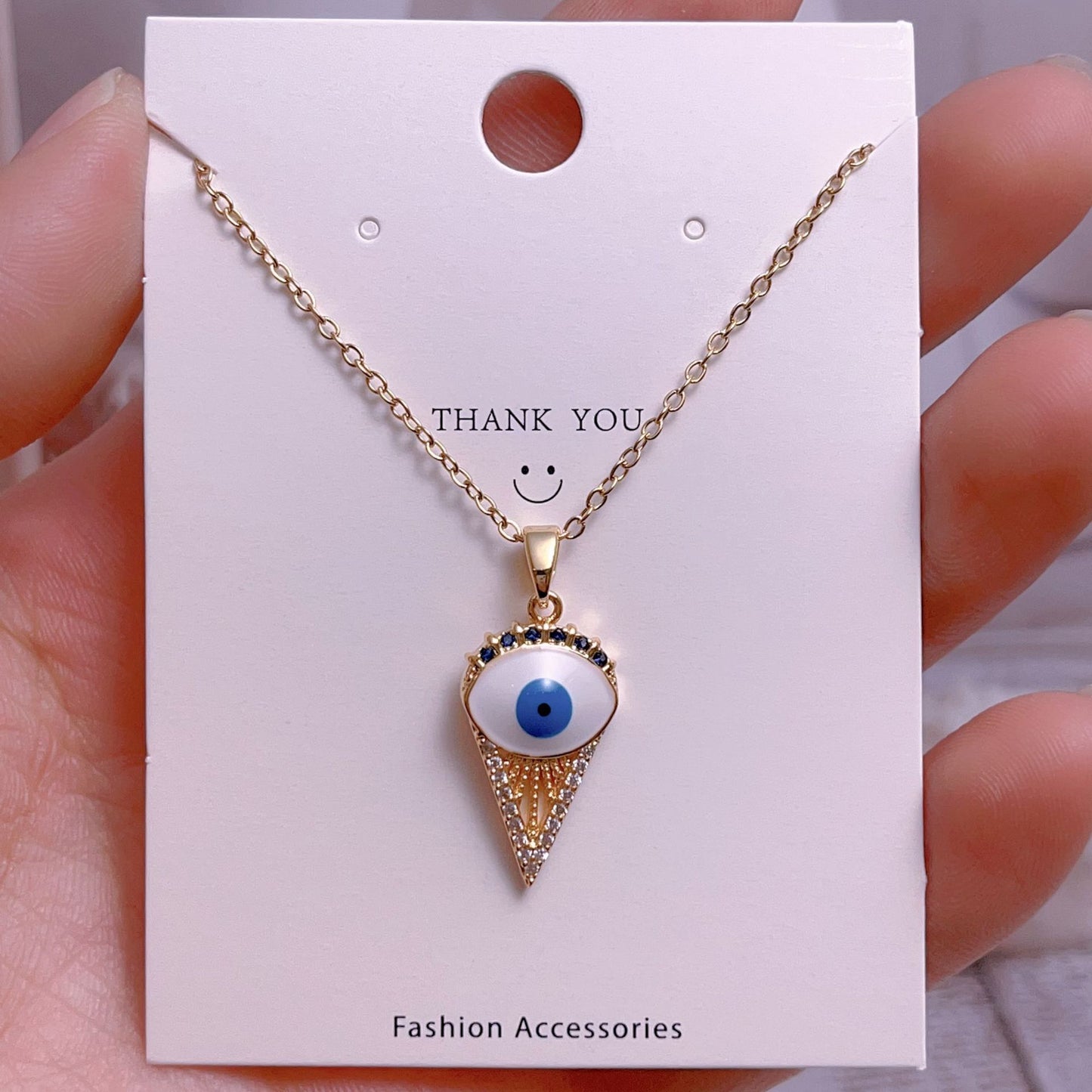 Eye Female Fashion Personality Titanium Steel Clavicle Necklaces