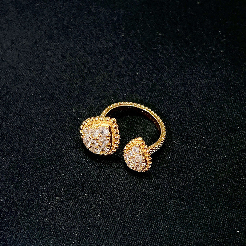 Minority Design High-grade Drop-shaped Dew Beads Hemp Flowers Jewelry Set