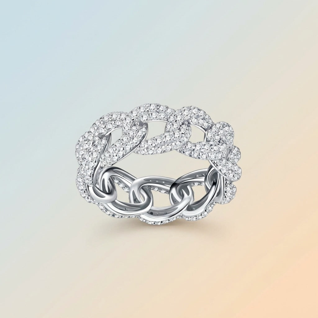 Women's Chain Does Not Fade Light Luxury Minority Design Sense High Ring